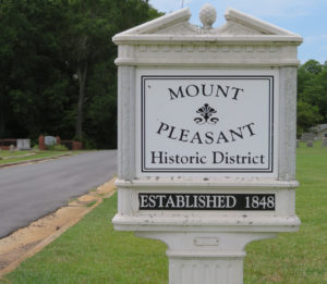 Mount Pleasant Historic District sign